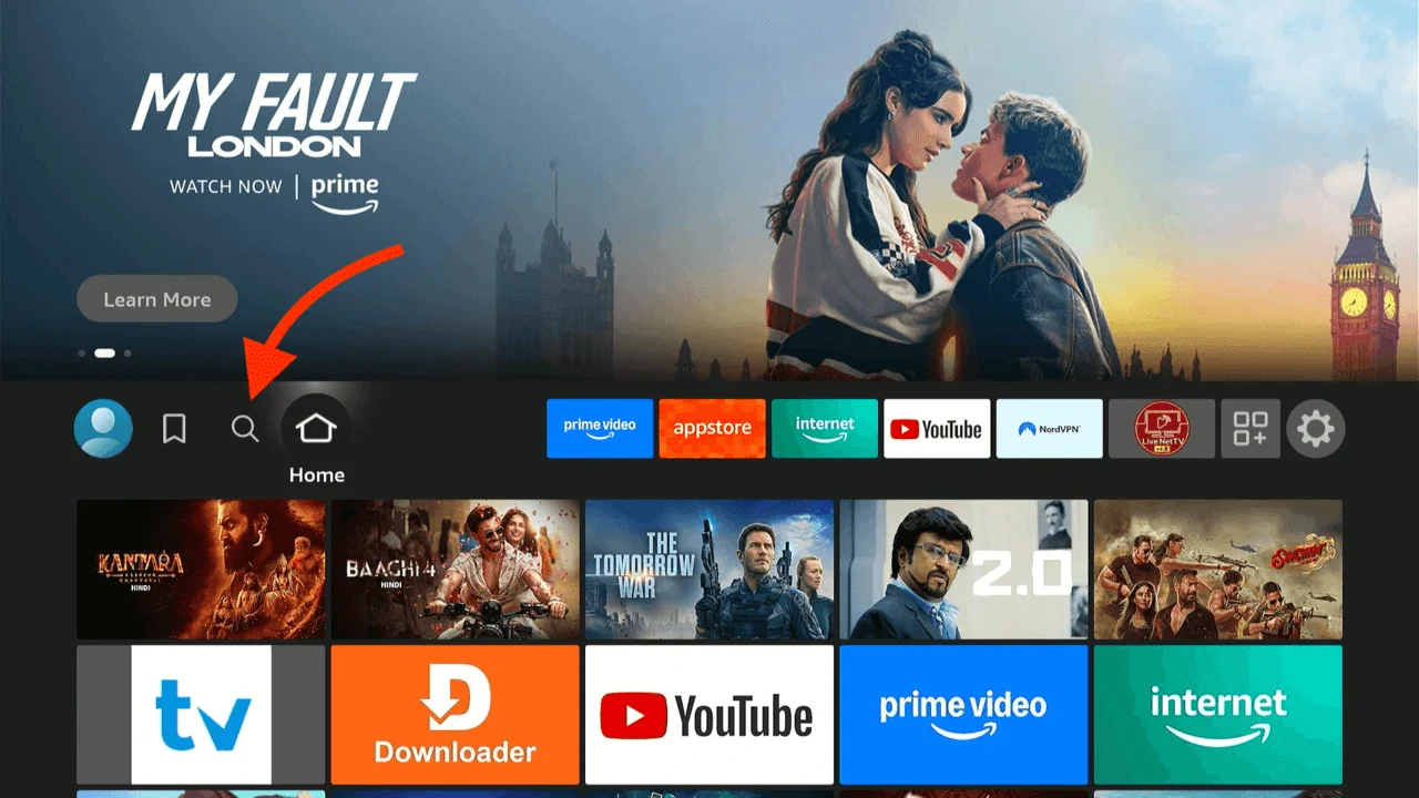 Firestick Home Screen